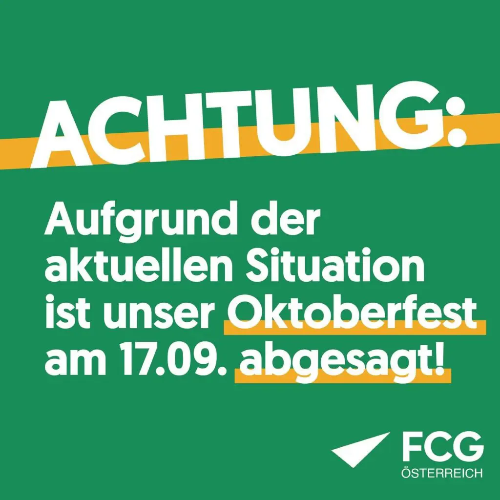 ACHTUNG: FCG-Oktoberfest am 17. September 2024 abgesagt!