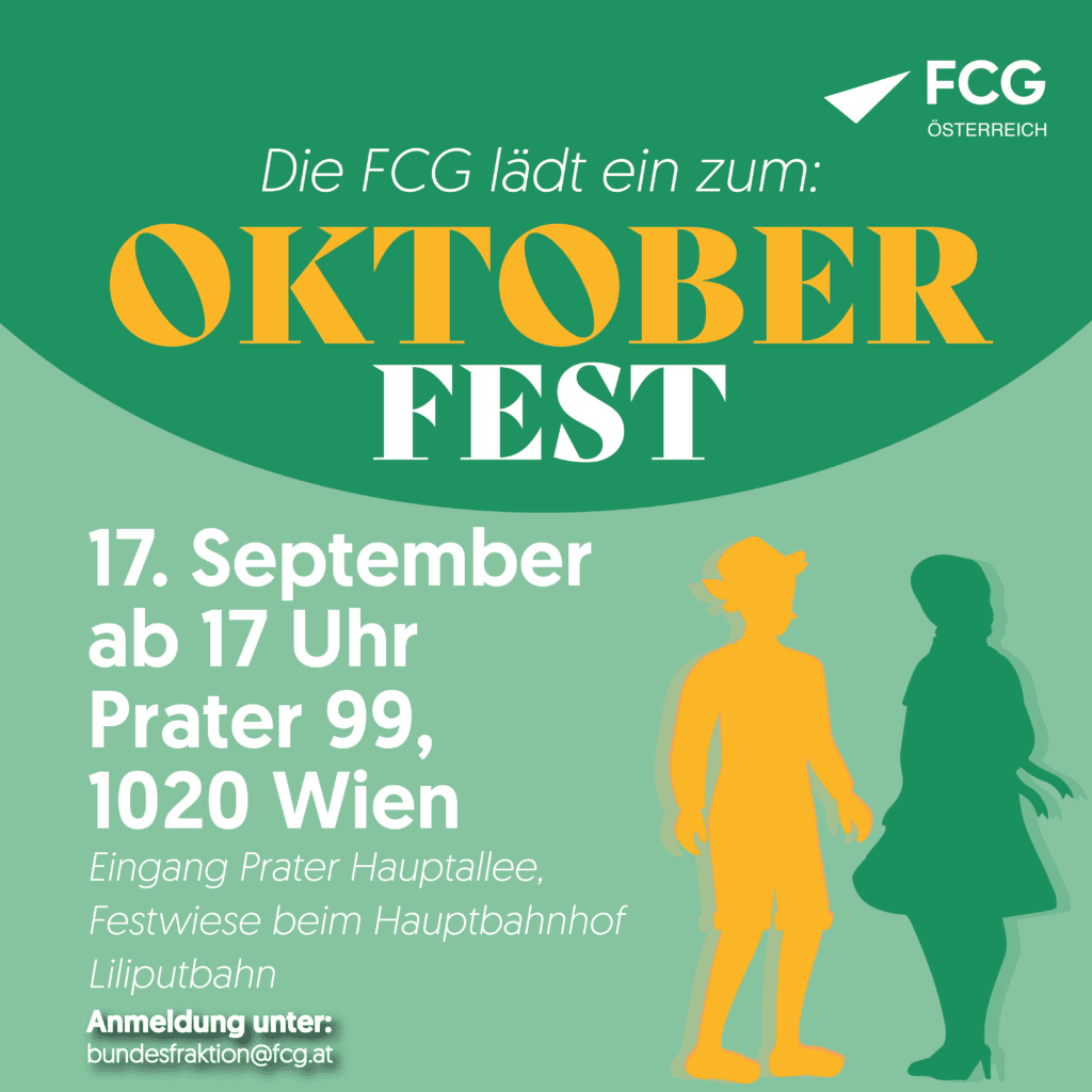 REMINDER: FCG-Oktoberfest 2024 am 17. September in Wien