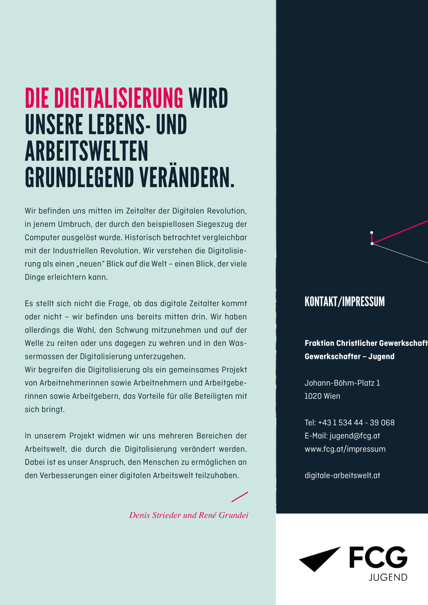 Arbeit 4.0 - Broschüre Digitalisierung