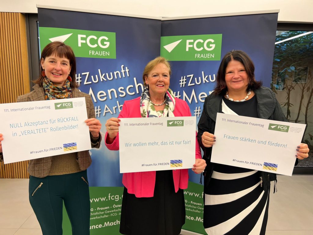 FCG-Bundesfrauenvorsitzende Monika Gabriel: Internationaler Frauentag 2022 im Zeichen der Solidarität mit der Ukraine