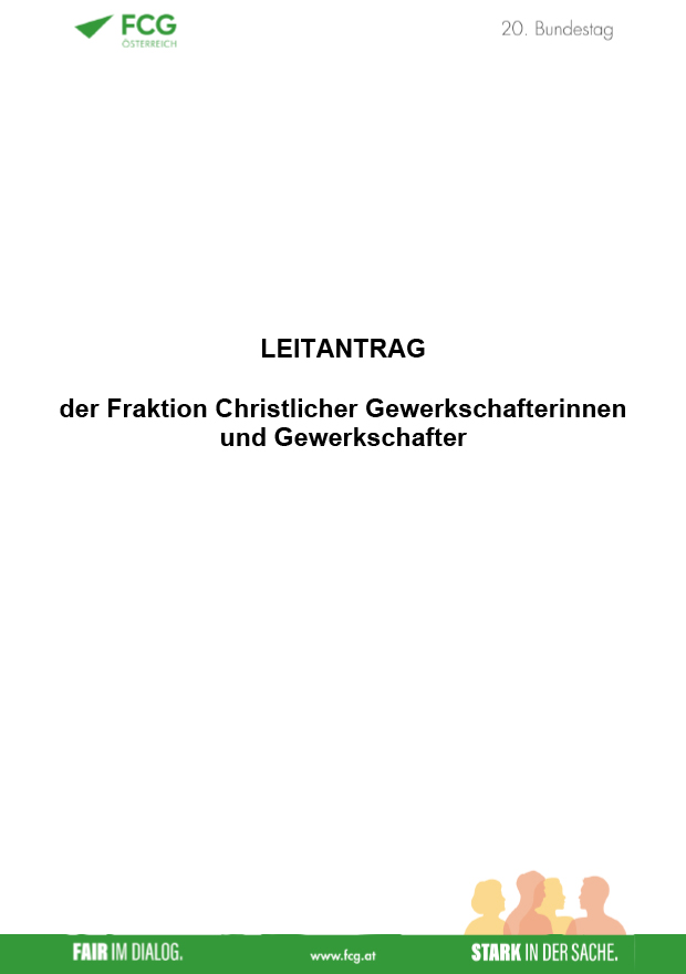 FCG Bundestag 2023: Leitantrag 